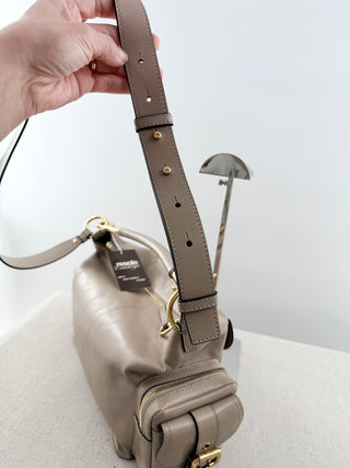 Chloe leather large camera bag with strap