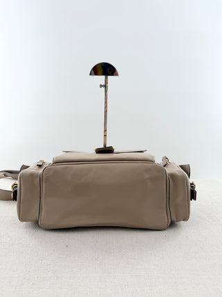 Chloe leather large camera bag with strap
