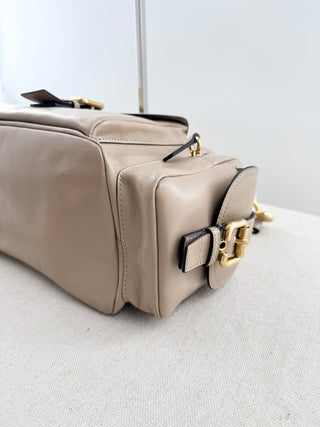 Chloe leather large camera bag with strap