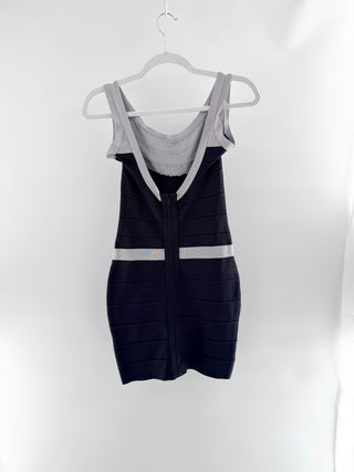 Herve Leger sleeveless bandage dress mini, M