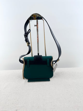 Prada cahier leather belt bag with chain strap, M