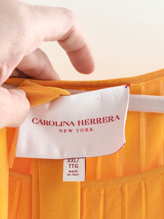 Carolina Herrera knit pleated midi dress, XXL