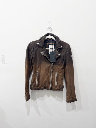 Mauritius leather moto jacket, XS