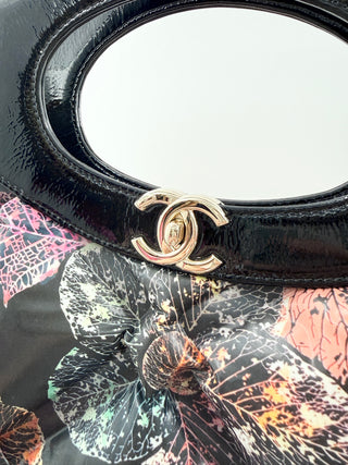Chanel 31 shopping large bag printed puffy patent leather and nylon