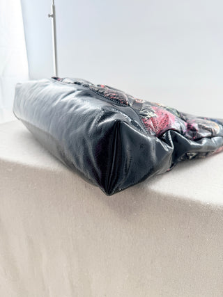 Chanel 31 shopping large bag printed puffy patent leather and nylon