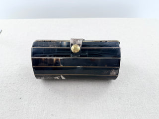 n.a. horn cylindrical clutch bag