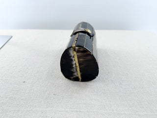 n.a. horn cylindrical clutch bag