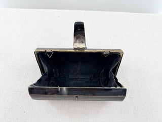 n.a. horn cylindrical clutch bag