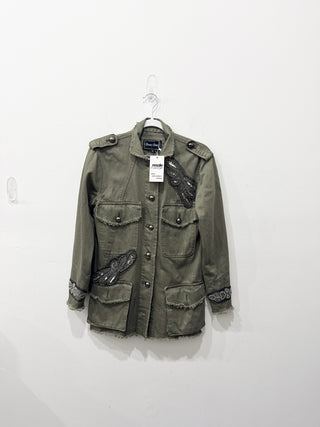 Dona + Dony military embellished jacket, S