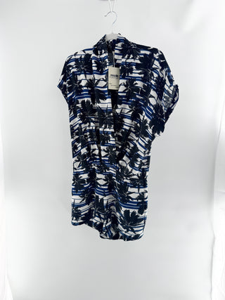L'Agence palm print romper, M
