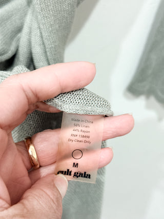 Cult Gaia linen blend duster cover up, M