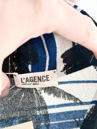 L'Agence palm print romper, M