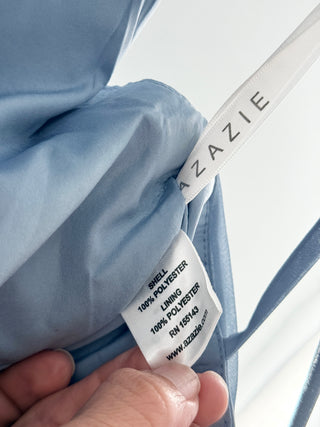 Azazie ruffle long dress, C