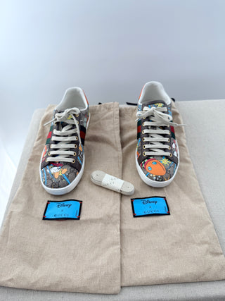 Gucci disney x gucci ace huye, dewey and louie sneakers, 36.5