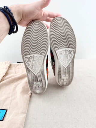 Gucci disney x gucci ace huye, dewey and louie sneakers, 36.5