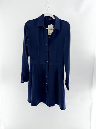 Theory 100% silk shirt mini dress, 4
