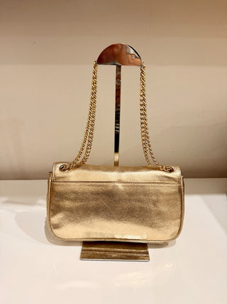 Michael Kors metallic medium size bag with chain strap