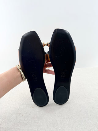 Tory Burch pierce thong sandals leather, 9.5