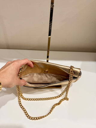 Michael Kors metallic medium size bag with chain strap