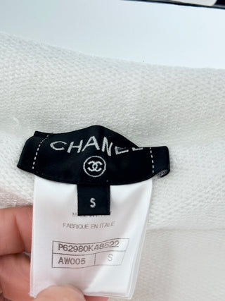Chanel matching CC texture set hoodie and jogger pants, S