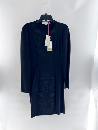 Stella McCartney Embroidered black baroque seath dress, 46