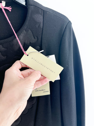 Stella McCartney Embroidered black baroque seath dress, 46