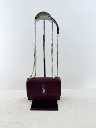 Saint Laurent leather sunset bag with chain strap