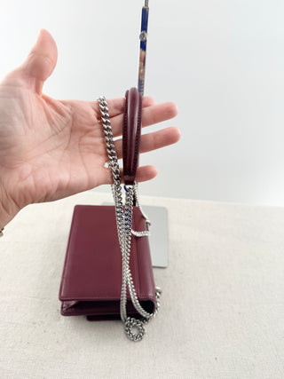 Saint Laurent leather sunset bag with chain strap