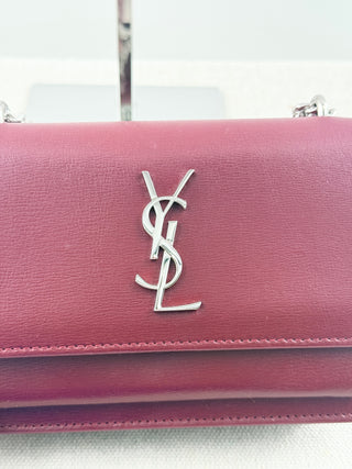 Saint Laurent leather sunset bag with chain strap