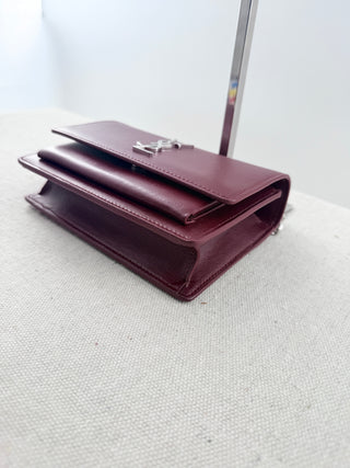 Saint Laurent leather sunset bag with chain strap