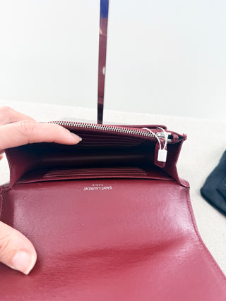 Saint Laurent leather sunset bag with chain strap