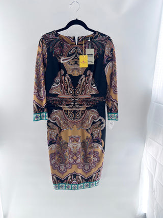 Etro Classic paisley print sheath dress, 46