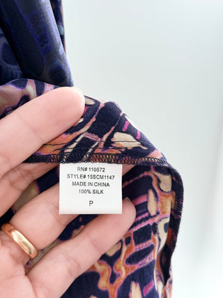 Cynthia Steffe silk pattern open front blazer, XS