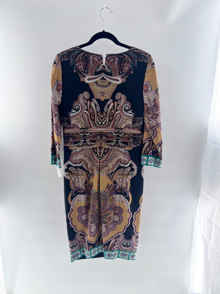 Etro Classic paisley print sheath dress, 46