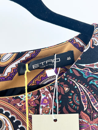 Etro Classic paisley print sheath dress, 46