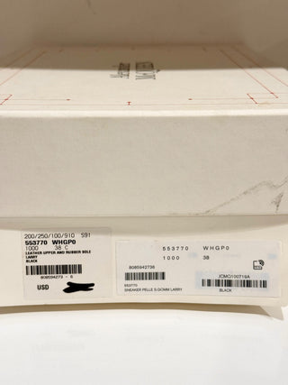 Alexander McQueen Larry Leather Chunky Sole Low Top Sneakers Black EU 38