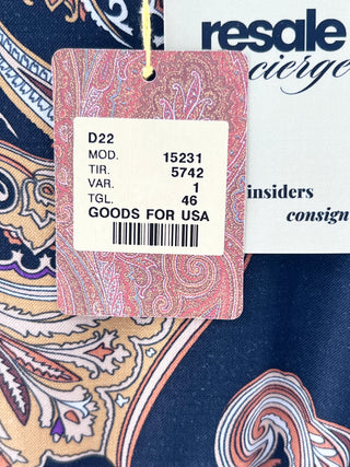 Etro Classic paisley print sheath dress, 46
