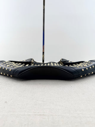 Alexander McQueen de manta clutch bag leather with studs