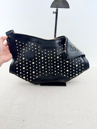 Alexander McQueen de manta clutch bag leather with studs