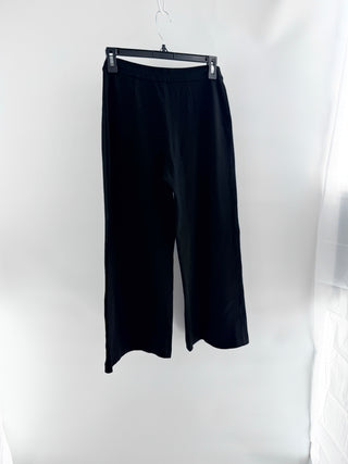 Rosetta Getty pull-on wide-leg knit pants crafted from stretch knit fabric, S