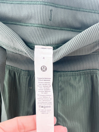 Lululemon Green drawstring midi-rise jogger pants, 4