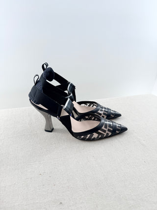 Fendi colibri runwat FF zucca mesh shoes, 40.5