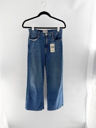 Frame crop wide leg jeans, 27