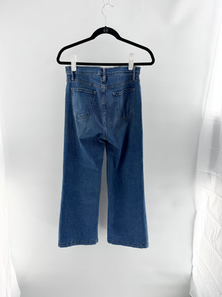 Frame crop wide leg jeans, 27