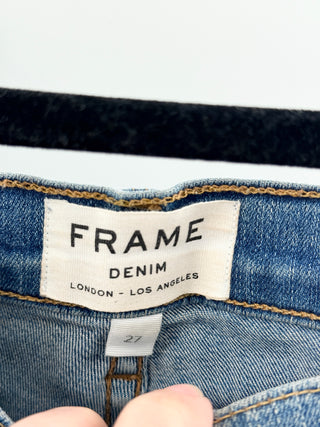 Frame crop wide leg jeans, 27