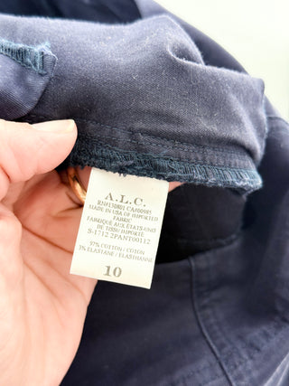 A.L.C. cotton crop wide leg pants, 10