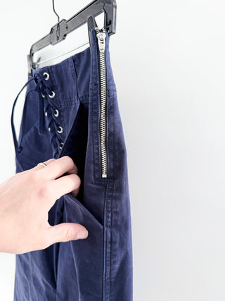 A.L.C. cotton crop wide leg pants, 10