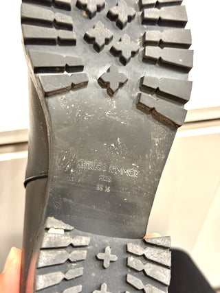 Charles Kammer Genuine Leather Ankle Chelsea Boots Black Women's Size 39.5/8.5