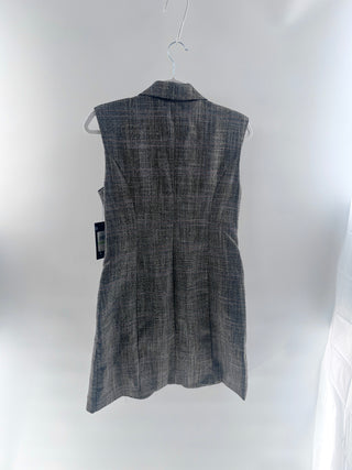 BCBG Max azria Plaid tailored sleeveless long vest, 4