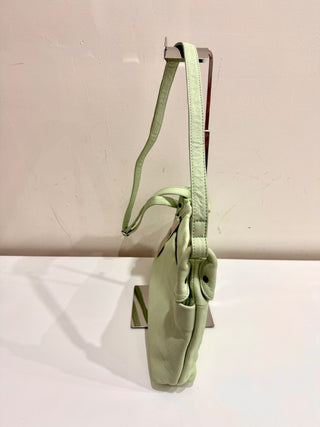 NWT Elk Rectangular Apple Green Shelter Shoulder CrossbodyHandbag